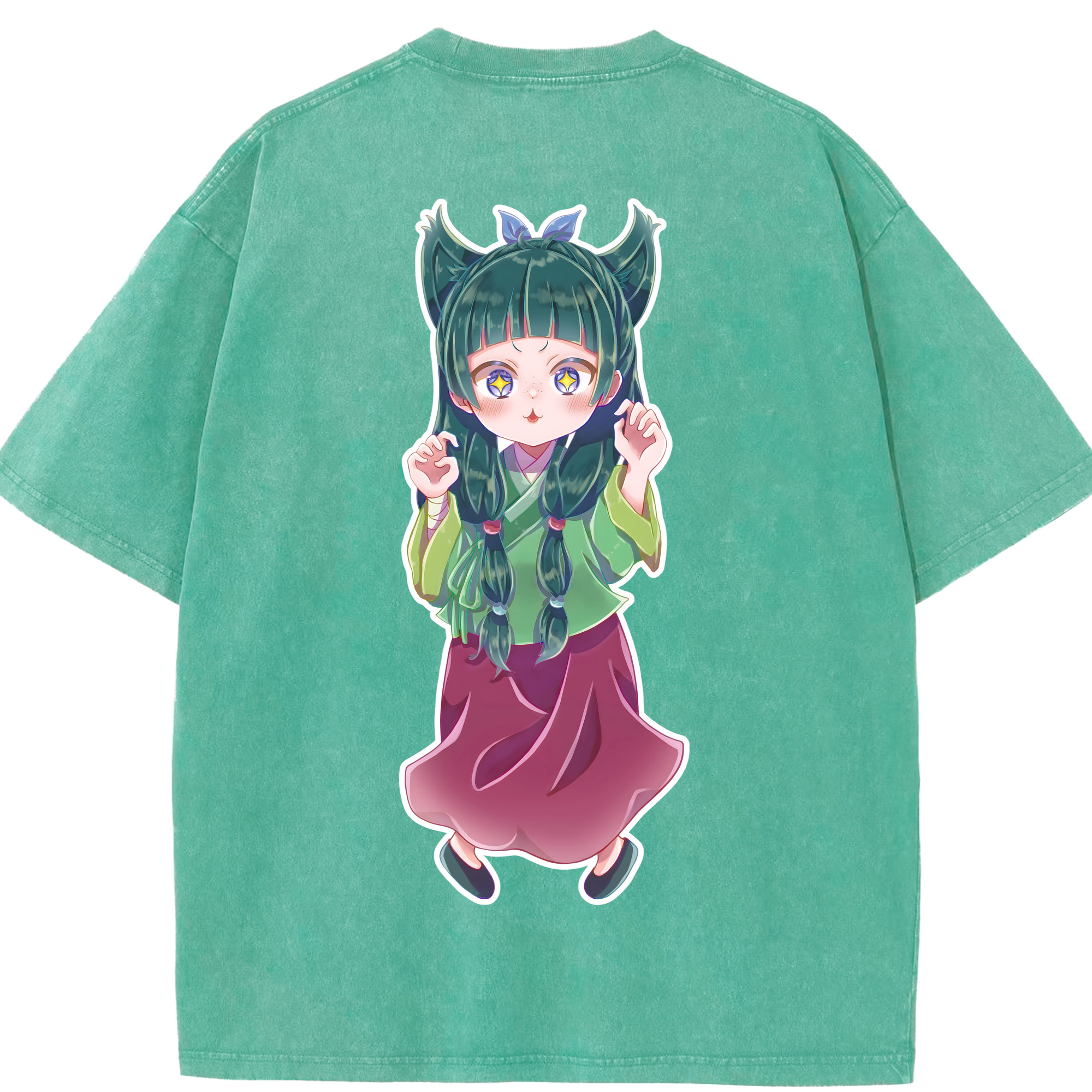 （画像用） 薬屋のひとりごと The Apothecary Diaries 綿100% ヴィンテージ風 半袖Tシャツ（背面プリント）
